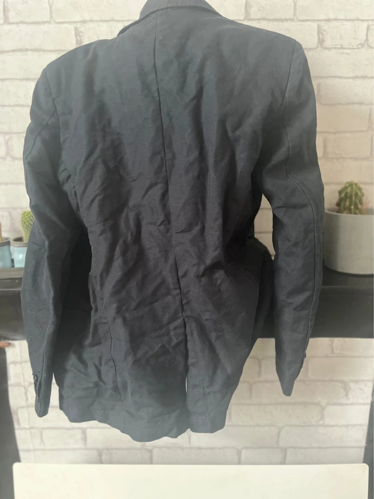 Herenblazer Owk – Zwart – Maat 48 – Linnen & Katoen – Casual Chic stijl – photo 7